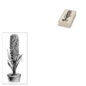 Vintage Briefmarke aus gestrichenem Hyazinth Kauts Gummistempel (Stempel)