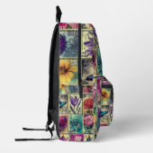 Vintage Briefmarke Bedruckter Rucksack (Links)