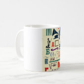 Vintage Briefmarke: Dokumentdekor Kaffeetasse (Vorderseite Links)