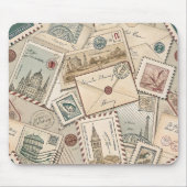 Vintage Briefmarke Mousepad (Vorne)