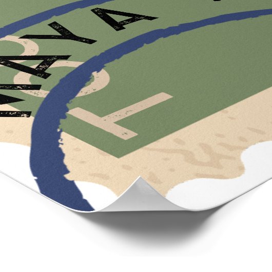 Vintage Briefmarke Poster (Ecke)