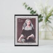 Vintage Briefmarke Postkarte (Stehend Vorderseite)