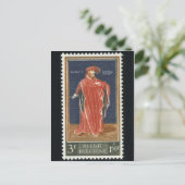 Vintage Briefmarke Postkarte (Stehend Vorderseite)