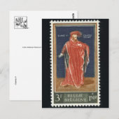 Vintage Briefmarke Postkarte (Vorne/Hinten)