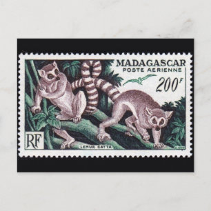 Vintage Briefmarke Postkarte