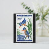 Vintage Briefmarke Postkarte (Stehend Vorderseite)