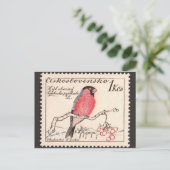 Vintage Briefmarke Postkarte (Stehend Vorderseite)