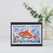 Vintage Briefmarke Postkarte (Stehend Vorderseite)
