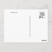 Vintage Briefmarke Postkarte (Rückseite)
