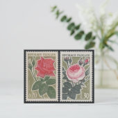 Vintage Briefmarke Postkarte (Stehend Vorderseite)