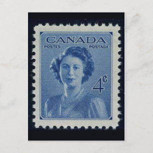 Vintage Briefmarke Postkarte