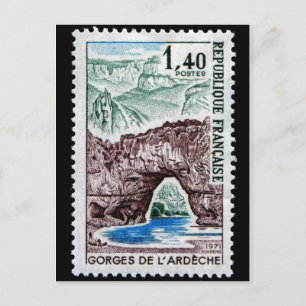 Vintage Briefmarke Postkarte