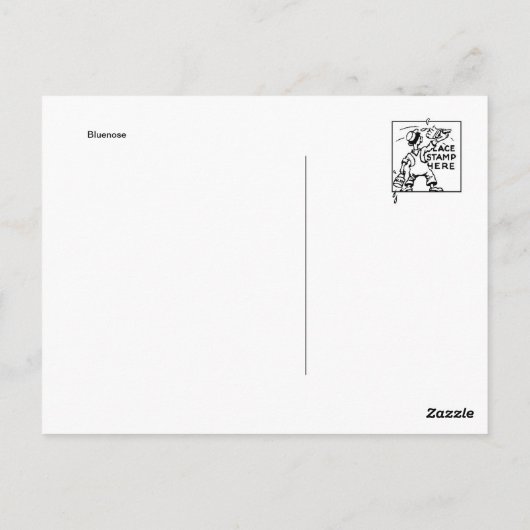 Vintage Briefmarke Postkarte (Rückseite)