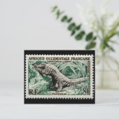 Vintage Briefmarke Postkarte (Stehend Vorderseite)