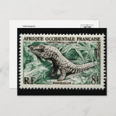 Vintage Briefmarke Postkarte (Vorne/Hinten)