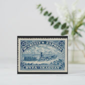 Vintage Briefmarke Postkarte (Stehend Vorderseite)