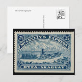 Vintage Briefmarke Postkarte (Vorne/Hinten)