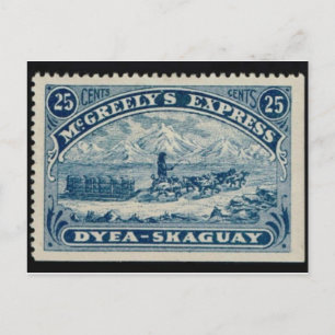 Vintage Briefmarke Postkarte