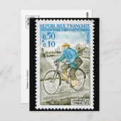 Vintage Briefmarke Postkarte (Vorne/Hinten)