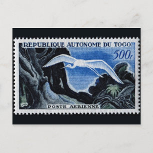 Vintage Briefmarke Postkarte