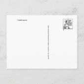 Vintage Briefmarke Postkarte (Rückseite)