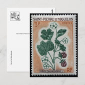 Vintage Briefmarke Postkarte (Vorne/Hinten)