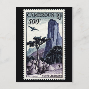 Vintage Briefmarke Postkarte