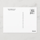 Vintage Briefmarke Postkarte (Rückseite)