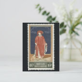 Vintage Briefmarke Postkarte (Stehend Vorderseite)