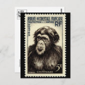 Vintage Briefmarke Postkarte (Vorne/Hinten)