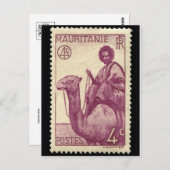 Vintage Briefmarke Postkarte (Vorne/Hinten)