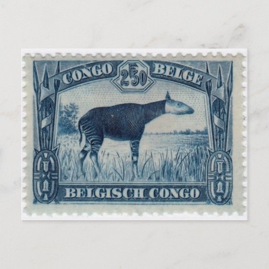 Vintage Briefmarke Postkarte (Vorderseite)