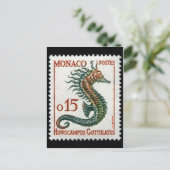 Vintage Briefmarke Postkarte (Stehend Vorderseite)