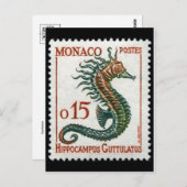 Vintage Briefmarke Postkarte (Vorne/Hinten)