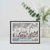 Vintage Briefmarke Postkarte (Stehend Vorderseite)