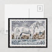 Vintage Briefmarke Postkarte (Vorne/Hinten)