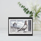 Vintage Briefmarke Postkarte (Stehend Vorderseite)