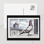 Vintage Briefmarke Postkarte (Vorne/Hinten)