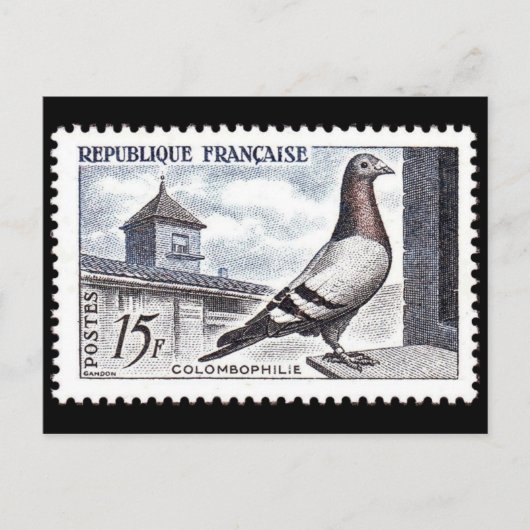 Vintage Briefmarke Postkarte (Vorderseite)