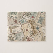 Vintage Briefmarke Puzzle (Horizontal)