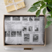 Vintage Briefmarke Seidenpapier (Geschenk)