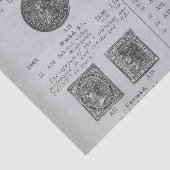 Vintage Briefmarke Seidenpapier (Ausschnitt)