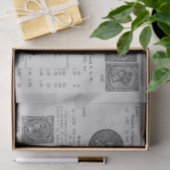 Vintage Briefmarke Seidenpapier (Geschenk)