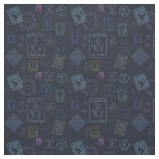 Vintage Briefmarke Stoff (Muster)