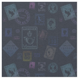 Vintage Briefmarke Stoff