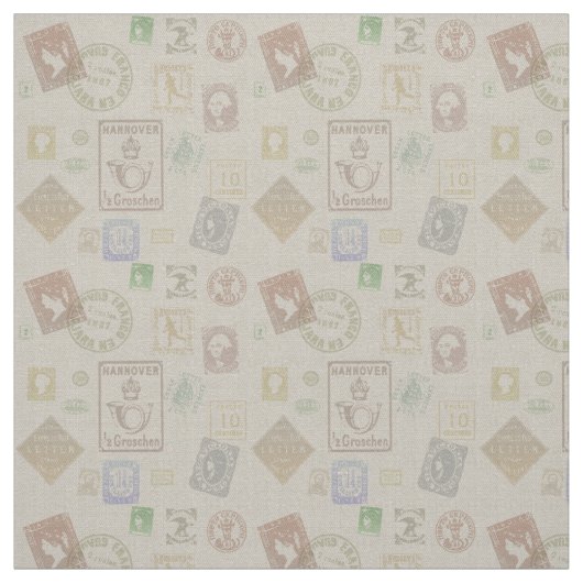 Vintage Briefmarke Stoff (Muster)
