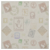 Vintage Briefmarke Stoff (Nahaufnahme)
