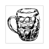 Vintage Briefmarke von Dimpled Pint Beer Tasse Gummistempel (Prägung)