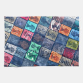 Vintage Briefmarken Geschirrtuch (Horizontal)
