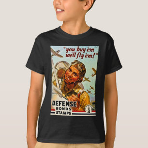 Vintage-Briefmarken von Kriegsanleihen aus dem Zwe T-Shirt